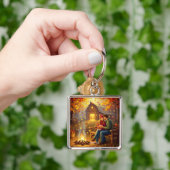 ファンタジーかわいいキャンプファイアデイトカントリー キーホルダー (手)