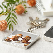 ファンタジーかわいいクロワッサンツオッターズティー キーホルダー (側面)