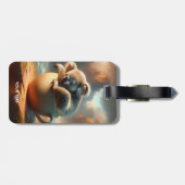 ファンタジーかわいいコアラ茶カップ ラゲッジタグ (裏面横)