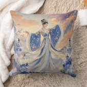 ファンタジーかわいいゴージャスなオペラ女優 クッション (ブランケット)
