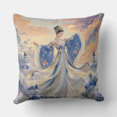 ファンタジーかわいいゴージャスなオペラ女優 クッション (裏面)