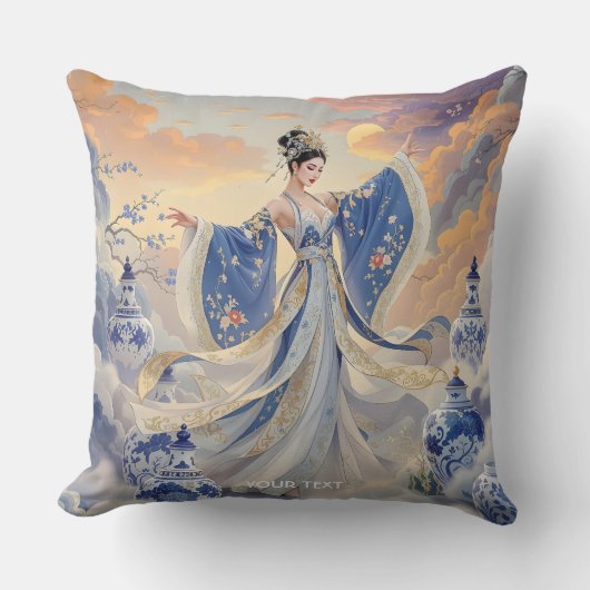 ファンタジーかわいいゴージャスなオペラ女優 クッション (正面)