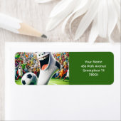 ファンタジーかわいいサッカーボール靴下 ラベル (インサイチュ)