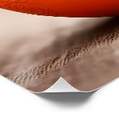 ファンタジーかわいいサルベビーオレンジ ポスター (コーナー)