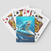 ファンタジーかわいいシャーク魚雷 トランプ (裏面)