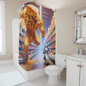 ファンタジーかわいいショップチーズヌーン シャワーカーテン (インサイチュ)