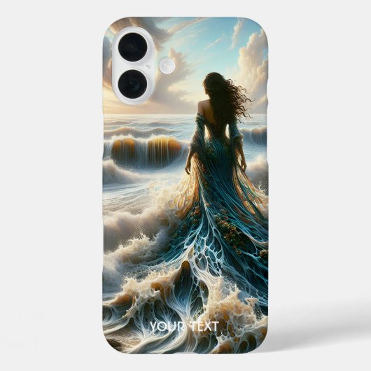 ファンタジーかわいいシーウェーブガール Case-Mate iPhoneケース (裏面)