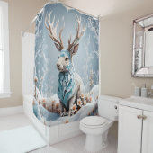 ファンタジーかわいいジャッカロペ冬の氷 シャワーカーテン (インサイチュ)