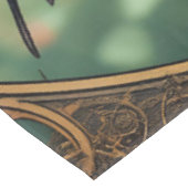 ファンタジーかわいいスチームパンク鳥の花 テーブルクロス (アングル)