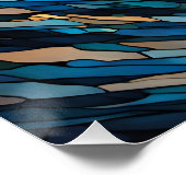 ファンタジーかわいいステンドグラスサーファー ポスター (コーナー)