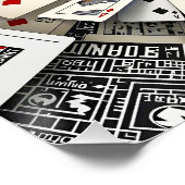 ファンタジーかわいいスパイラルカード階段 ポスター (コーナー)