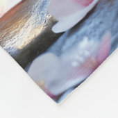 ファンタジーかわいいタイガーホワイトベビー フリースブランケット (角)