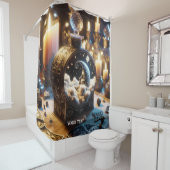 ファンタジーかわいいデカンタームーンナイト シャワーカーテン (インサイチュ)