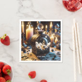 ファンタジーかわいいデカンタームーンナイト スタンダードカクテルナプキン (インサイチュ)