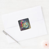 ファンタジーかわいいトロール スクエアシール (封筒)