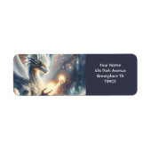 ファンタジーかわいいドラゴンライトエッグ ラベル (正面)