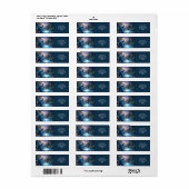 ファンタジーかわいいナイトパドルピーコック ラベル (フルシート)