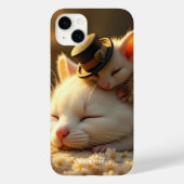 ファンタジーかわいいネズミ猫の愛 Case-Mate iPhoneケース (裏面)