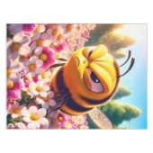 ファンタジーかわいいハチの花サン テーブルクロス (正面(横))