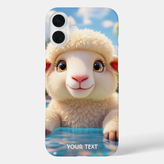 ファンタジーかわいいハッピーシーププール Case-Mate iPhoneケース (裏面)