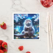 ファンタジーかわいいハッピートーターナイト スタンダードカクテルナプキン (インサイチュ)