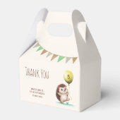 ファンタジーかわいいハッピーヘッジホッグバルーン誕生日 フェイバーボックス (正面サイド)