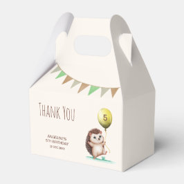 ファンタジーかわいいハッピーヘッジホッグバルーン誕生日 フェイバーボックス