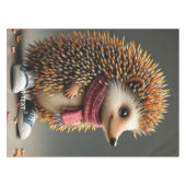 ファンタジーかわいいハリネズミ鋭い針 テーブルクロス (正面(横))
