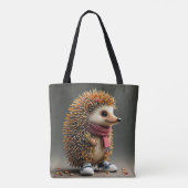 ファンタジーかわいいハリネズミ鋭い針 トートバッグ (裏面)