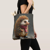 ファンタジーかわいいハリネズミ鋭い針 トートバッグ (クローズアップ)
