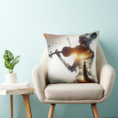 ファンタジーかわいいバイオリンの女の子サン クッション (椅子)