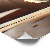 ファンタジーかわいいバニー飲みコーヒー ポスター (コーナー)