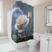 ファンタジーかわいいバラレイン照明 シャワーカーテン (インサイチュ)