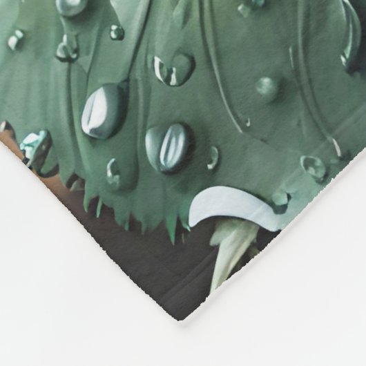 ファンタジーかわいいバラレイン照明 フリースブランケット (角)