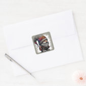 ファンタジーかわいいパンク書道 スクエアシール (封筒)