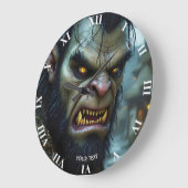 ファンタジーかわいいビッグストロングウォリアー ラージ壁時計 (傾斜)