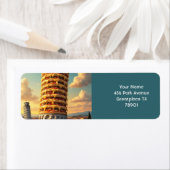 ファンタジーかわいいピサタワーピザ ラベル (インサイチュ)