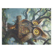 ファンタジーかわいいフクロウの森 テーブルクロス (正面(横))