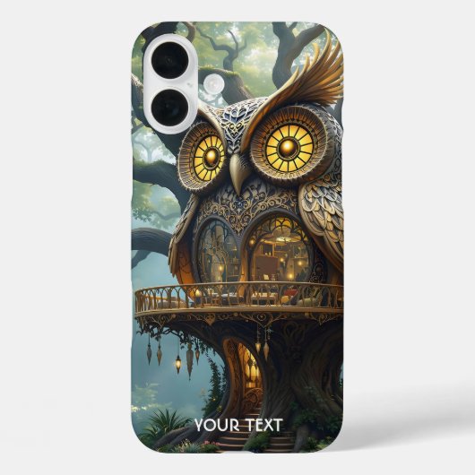 ファンタジーかわいいフクロウの森 Case-Mate iPhoneケース (裏面)