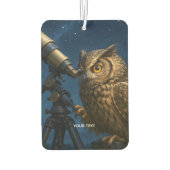 ファンタジーかわいいフクロウ望遠鏡ナイト カーエアーフレッシュナー (裏面)