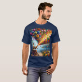 ファンタジーかわいいフラワーガールボトル Tシャツ (正面フル)