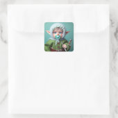 ファンタジーかわいいベビーグリーンドレス スクエアシール (バッグ)