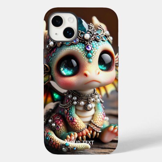 ファンタジーかわいいベビードラゴングラス Case-Mate iPhoneケース (裏面)