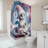 ファンタジーかわいいベビードラゴンスタッフ シャワーカーテン (インサイチュ)