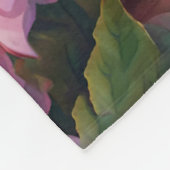 ファンタジーかわいいベビードラゴンフラワー フリースブランケット (角)