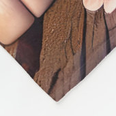 ファンタジーかわいいベビーヒツジ狼 フリースブランケット (角)