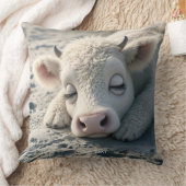 ファンタジーかわいいベビー牛の眠り クッション (ブランケット)