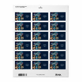 ファンタジーかわいいペン青 ラベル (フルシート)