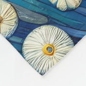 ファンタジーかわいいホエールスターズシー フリースブランケット (角)