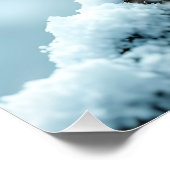 ファンタジーかわいいホワイトベビードラゴン ポスター (コーナー)